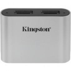 Kingston USB3.2 Gen1 Workflow Dual-Slot microSDHC/SDXC UHS-II Card Reader - microSDHC, microSDXC - USB 3.2 (Gen 1) Type CExternal WFS-SDC