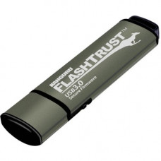 Kanguru FlashTrust USB3.0 Flash Drive with Digitally Signed Secure Firmware - 128 GB SuperSpeed USB3.0 Flash Drive with Secure Firmware, Physical Write Protect Switch, TAA Compliant WP-KFT3-128G