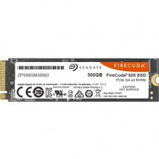 Seagate FireCuda 520 ZP500GM30002 500 GB Solid State Drive - M.2 2280 Internal - PCI Express NVMe (PCI Express NVMe 4.0 x4) - Desktop PC, Workstation Device Supported - 850 TB TBW - 5000 MB/s Maximum Read Transfer Rate ZP500GM30002