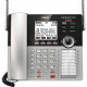 VTech CM18245 DECT 6.0 Standard Phone - Black - 4 x Phone Line - Speakerphone - Answering Machine - Hearing Aid Compatible CM18445