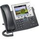 Cisco 7965G IP Phone - Refurbished - Desktop, Wall Mountable - Dark Gray, Silver - 1 x Total Line - VoIP - Speakerphone - 2 x Network (RJ-45) - PoE Ports - Color - TAA Compliance CP-7965G-RF
