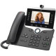 Cisco 8865 IP Phone - Refurbished - Bluetooth, Wi-Fi - Wall Mountable - Charcoal - VoIP - IEEE 802.11a/b/g/n/ac - Caller ID - SpeakerphoneEnhanced User Connect License - 2 x Network (RJ-45) - USB - PoE Ports - Color - SIP, SDP, RTP, DHCP, GARP, RTCP, PPDP
