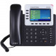 Grandstream GXP2140 IP Phone - Wall Mountable - 4 x Total Line - VoIP - Speakerphone - 2 x Network (RJ-45) - USB - PoE Ports - Color - SIP, TCP, UDP, RTCP, RTP, ARP, ICMP, DHCP, PPPoE, NTP, STUN, ... Protocol(s) GXP2140