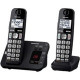 Panasonic KX-TGE432B DECT 6.0 Cordless Phone - Cordless - Cordless - 1 x Phone Line - 2 x Handset - Speakerphone - Answering Machine KX-TGE432B