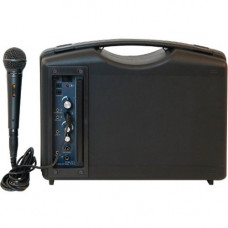 AmpliVox S222A Audio Portable Buddy with Dynamic Handheld Mic - 50 W Amplifier - Cable, Wireless Microphone - Battery - Built-in Amplifier - 1 x Speakers - 10000 Sq. ft. Audible Range - Bluetooth - 1 Audio Line In - 1 Audio Line Out - Battery Rechargeable