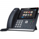 Yealink T48S-SFB IP Phone - Corded - Bluetooth - Wall Mountable - VoIP - Caller ID - Speakerphone - 2 x Network (RJ-45) - USB - PoE Ports - Color - SIP, SIP v2, IPv4, IPv6, DHCP, SNTP, UDP, TCP, SRTP, TLS, LLDP-MED Protocol(s) SIP-T48S-SFB