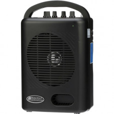 AmpliVox Dual Audio Pal Portable PA System - 50 W Amplifier - Wireless, Cable Microphone - AC Supply - 1 x Speakers - 3 x Microphones - Bluetooth - 1 Audio Line In - 1 Audio Line Out - USB Port - Battery Rechargeable - 8 Hour - Portable - Black SW245B