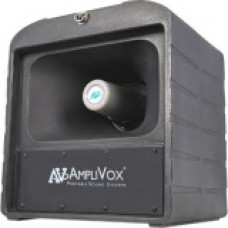 AmpliVox SW680 - Mega Hailer PA w/ Headset and Lapel Microphone - 50 W Amplifier - Wireless Microphone - Battery - Built-in Amplifier - Bluetooth - 1 Audio Line In - 1 Audio Line Out - USB Port - Battery Rechargeable - 10 Hour - Black SW680