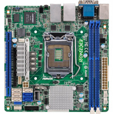 ASRock Rack E3C224D2I LGA1150/ Intel C224/ DDR3/ SATA3&USB3.0/ V&2GbE/ Mini-ITX Server Motherboard