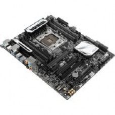 Asus Desktop Motherboard - Intel X99 Chipset - Socket LGA 2011-v3 - ATX - 1 x Processor Support - 64 GB DDR4 SDRAM Maximum RAM - 3.20 GHz (O.C.) Memory Speed Supported - 8 x Memory Slots - SLI, CrossFireX Support - Serial ATA/600 RAID Supported Controller