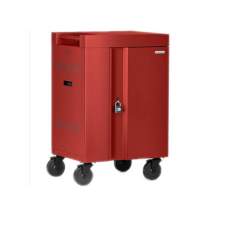 Bretford Cube Mini TVCM24USBC - Cart (charge only) - pre-wired - for 24 tablets / notebooks - lockable - steel - red - screen size: up to 17.3" - TAA Compliance TVCM24USBC-RED