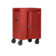 Bretford Cube Mini TVCM24USBC - Cart (charge only) - pre-wired - for 24 tablets / notebooks - lockable - steel - red - screen size: up to 17.3" - TAA Compliance TVCM24USBC-RED