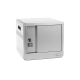 Bretford Cube Micro Station Pre-Wired TVS10USBC - Cabinet unit - for 10 notebooks/tablets - lockable - welded steel - artic white - screen size: up to 14" - TAA Compliance TVS10USBC-AW