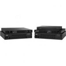 Cisco 4321 Router - 2 Ports - Management Port - 4 Slots - Gigabit Ethernet - 1U - Rack-mountable, Wall Mountable ISR4321-SEC/K9