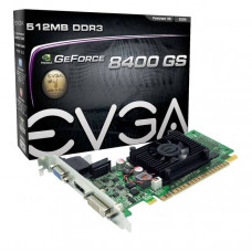EVGA NVIDIA GeForce 8400 GS 512 MB GDDR3 VGA/DVI/HDMI PCI-Express Video Card