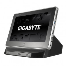 Gigabyte S10M-CF1 10.1 inch Touchscreen Intel Bay Trail-M Celeron N2807 1.58GHz/ 4GB DDR3L/ 500GB HDD/ USB3.0/ Windows 7 Professional & Windows 8.1 Pro Tablet w/ Magnetically Attached Keyboard Kit