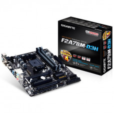 GIGABYTE GA-F2A78M-D3H Socket FM2+/ AMD A78/ DDR3/ 2-Way CrossFireX/ SATA3&USB3.0/ A&GbE/ MicroATX Motherboard