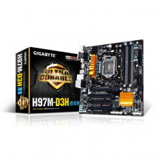 GIGABYTE GA-H97M-D3H LGA1150/ Intel H97/ DDR3/ 2-Way CrossFireX/ SATA3&USB3.0/ A&GbE/ MicroATX Motherboard