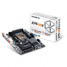 GIGABYTE GA-X79-UD3 LGA2011/ Intel X79/ DDR3/ 4-Way CrossFireX&SLI/ SATA3&USB3.0/A&GbE/ ATX Motherboard