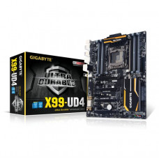 GIGABYTE GA-X99-UD4 LGA2011-v3/ Intel X99/ DDR4/ 4-Way CrossFireX & SLI/ SATA3&USB3.0/ M.2&SATA Express/ A&GbE/ ATX Motherboard