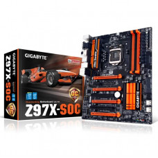 GIGABYTE GA-Z97X-SOC LGA1150/ Intel Z97/ DDR3/ 4-Way CrossFireX & 2-Way SLI/ SATA3&USB3.0/ A&GbE/ ATX Motherboard