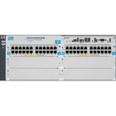 HP E5406-44G-PoE zl Switch Chassis - Manageable - 6 x Expansion Slots - 2 x Expansion Slot - 2 x SFP+ Slots - 3 Layer Supported - Power Supply - Redundant Power Supply - 4U High - Rack-mountableLifetime Limited Warranty J9533A