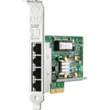 HP Ethernet 1Gb 4-Port 331T Adapter - PCI Express x4 - 4 Port(s) - 4 x Network (RJ-45) - Twisted Pair - Full-height, Low-profile 647594-B21