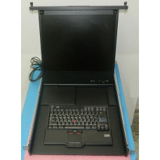 IBM 1U 19inch Flat Panel Console Kit with MultiBurner 46M5216 42M5218 172319X