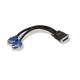 Matrox Cable Video Adapter 1' (0.3m) LFH60 Male to Dual HD15 Female CAB-L60-2XAF
