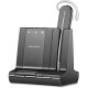 Plantronics Savi W740 Earset - Mono - Black, Silver - Wireless - DECT - 393.7 ft - Over-the-head, Behind-the-neck, Over-the-ear - Monaural - Outer-ear - Noise Cancelling Microphone 83542-01