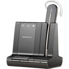 Plantronics Savi W740-M Earset - Mono - Wireless - DECT - 393.7 ft - Over-the-head, Behind-the-neck, Over-the-ear - Monaural - Open - Noise Cancelling Microphone 84001-01
