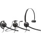 Plantronics EncorePro Convertible Headset - Mono - Black - Wired - Over-the-head - Monaural - Supra-aural HW540