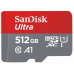 Sandisk 512GB ULTRA USD 120MB/S C10 UHS U1 A1 CARD+ADAP SDSQUA4-512G-AN6MA