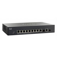 CISCO Small Business Sg300-10pp Managed L3 Switch 8 Poe+ Ethernet Ports And 2 Combo Gigabit Sfp Ports SG300-10PP-K9