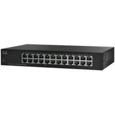 CISCO Unmanaged L2 Fast Ethernet (10/100) Black 1u SF110-24