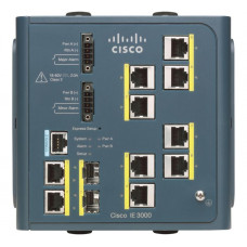 CISCO Industrial Ethernet 3000 Series Managed L3 Switch 8 Ethernet Ports & 2 Combo Gigabit Sfp Ports IE-3000-8TC-E