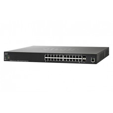 CISCO 250 Series Sg250x-24p Switch L3 Smart 24 X 10/100/1000 (poe+) + 2 X 10 Gigabit Ethernet + 2 X 10 Gigabit Sfp+ Rack-mountable Poe+ (195 W) SG250X-24P-K9