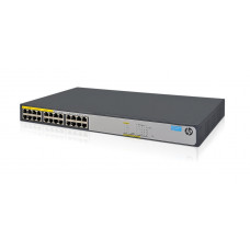 HP 1420-24g-poe+ (124w) Switch Switch 24 Ports Unmanaged Desktop, Rack-mountable JH019-61001