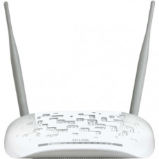 TP-LINK Wireless N300 Adsl2+ Modem Router, 2.4ghz 300mbps, 802.11b/g/n, Splitter, Usb, 2x 5dbi Detachable Antennas 2.48 Ghz Ism Band 2 X Antenna 300 Mbps Wireless Speed 4 X Network Port Usb Fast Ethernet Desktop TD-W8968