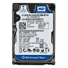 WESTERN DIGITAL Scorpio Blue 80gb 5400rpm Sata-ii 8mb Buffer 2.5inch Hard Disk Drive WD800BEVT