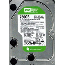 WESTERN DIGITAL Caviar Green 750gb Sata-ii 64mb Buffer 7pin 3.5inch Hard Drive WD7500AARS