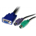 Startech Cable KVM 10FT PS/2 ULTRA-THIN 3-IN-1 2X6 Male to Female PS23N1THIN10