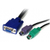 Startech Cable KVM 25FT PS/2 ULTRA-THIN 3-IN-1 2X6 Male to Female PS23N1THIN25