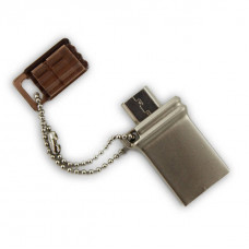 Super Talent Pico Motile 64GB USB 2.0 Flash Drive (Brown)
