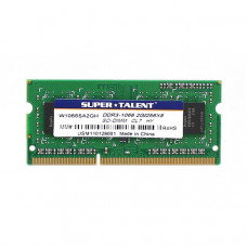 Super Talent DDR3-1066 SODIMM 2GB/256Mx8 Hynix Chip Notebook Memory