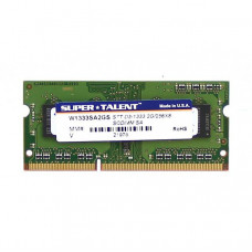 Super Talent Memory DDR3-1333 SODIMM 2GB/256Mx8 W1333SA2GS