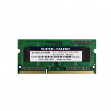 Super Talent DDR3-1600 SODIMM 4GB/512Mx8 Notebook Memory