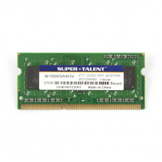 Super Talent DDR3-1600 SODIMM 4GB/512x8 CL11 Notebook Memory