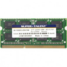 Super Talent DDR3-1866 SODIMM 8GB/512Mx8 Micron Chip CL13 Notebook Memory