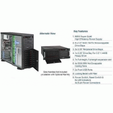 Supermicro CSE-743TQ-865B 865W Tower/4U Rackmount Server Chassis (Black)